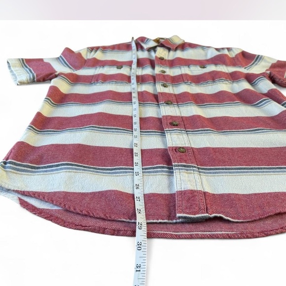 Vintage Collared Striped Button Down Shortsleeved Size Men's Medium - Picture 5 of 6